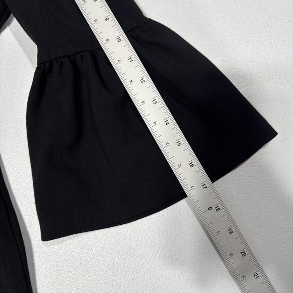 CLUB MONACO Black Bell Sleeve Loalla Ponte Dress Size 2 Classic Office Work - Picture 11 of 14